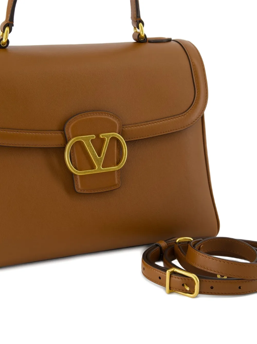 Valentino Garavani 9 to 5 leather tote bag Bruin