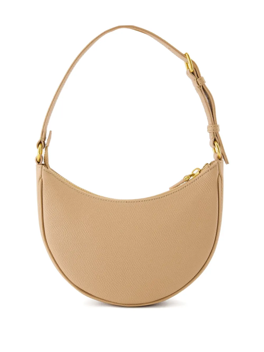 Valentino Garavani Le Mini Sac crescent-shaped zip-top shoulder bag Beige