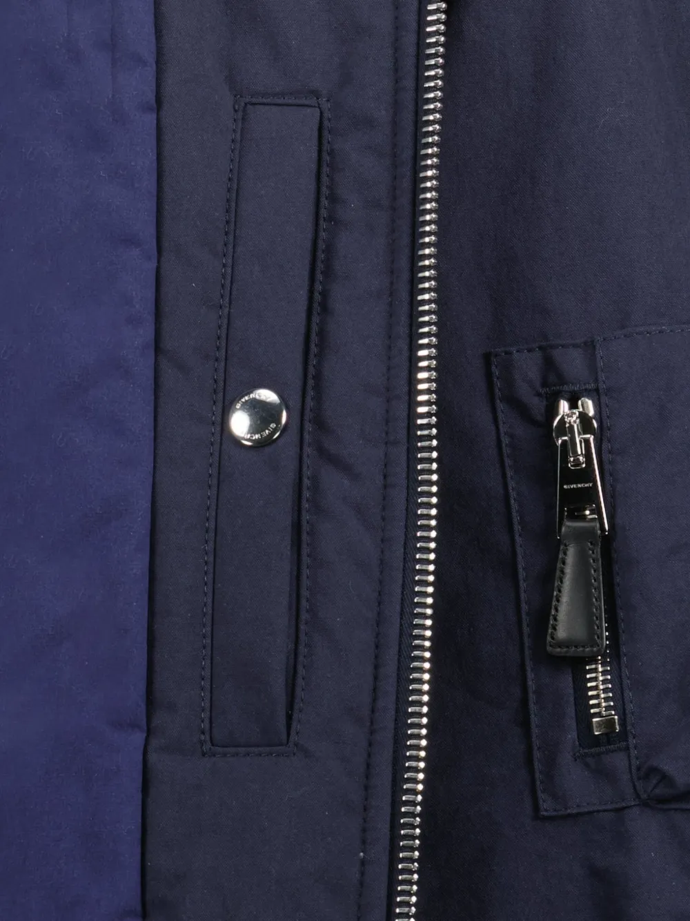 Givenchy logo-detail bomber jacket Blauw