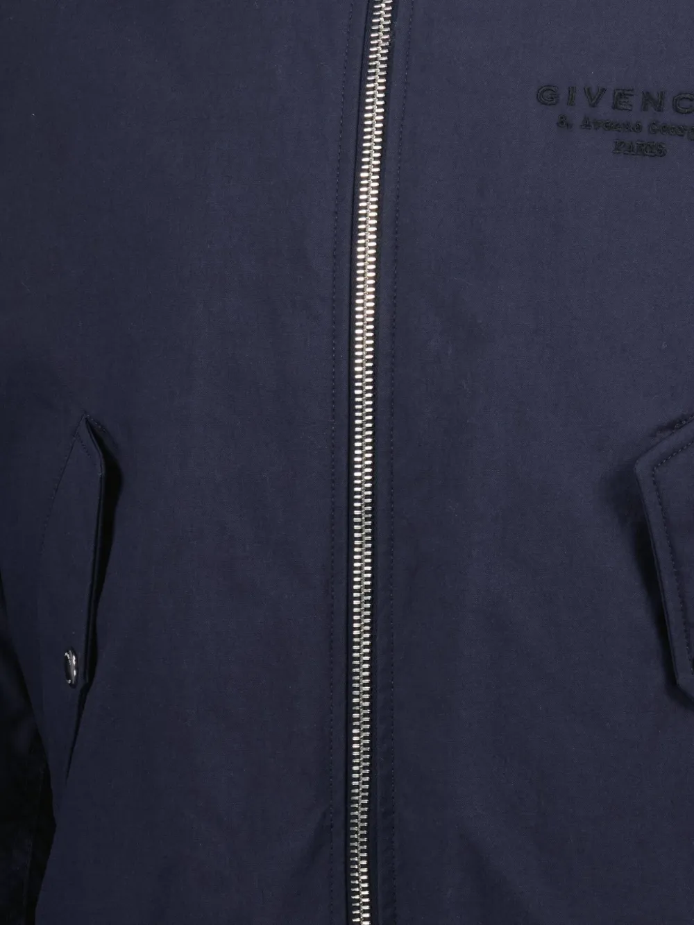 Givenchy logo-detail bomber jacket Blauw