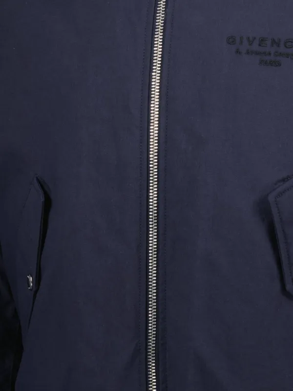 Givenchy logo-detail Bomber Jacket | Blue | FARFETCH