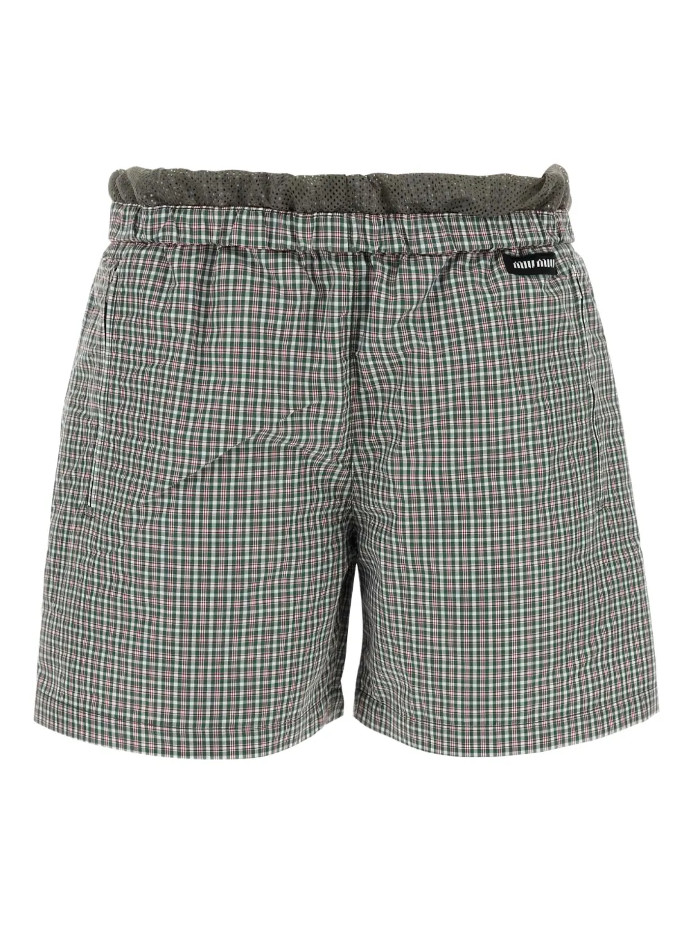 Miu Miu Shorts con vita elasticizzata - Nero