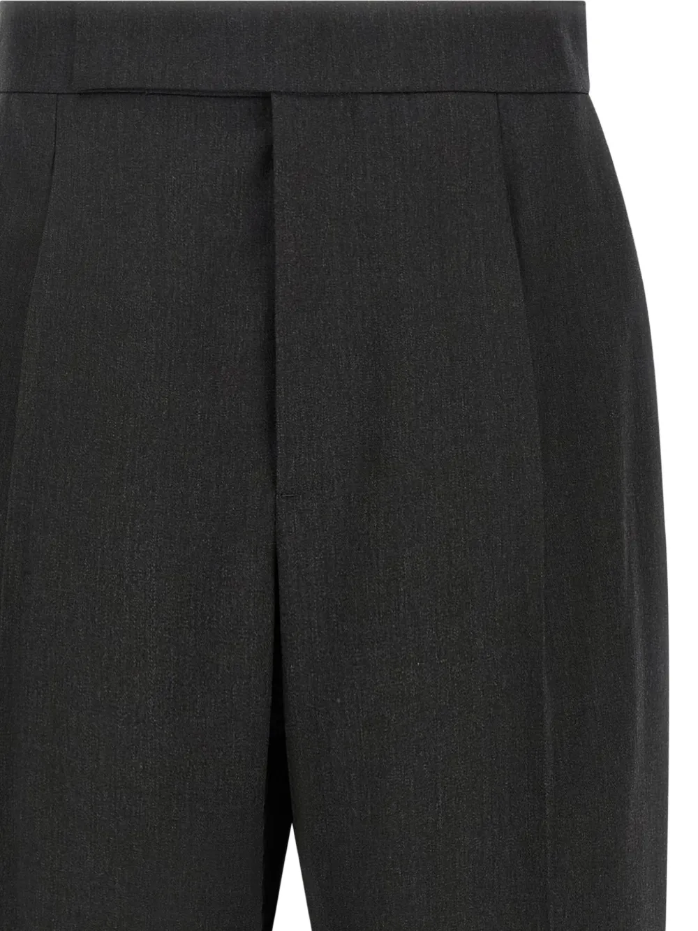 Fear Of God Herringbone Patterned Wool Pants With Relaxed Fit In Black