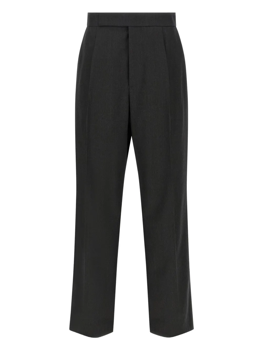 Fear Of God Herringbone Patterned Wool Pants With Relaxed Fit In Black