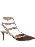 Valentino Garavani 65MM rockstud pumps - Brown