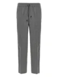 Brioni drawstring-waistband wool trousers - Grey