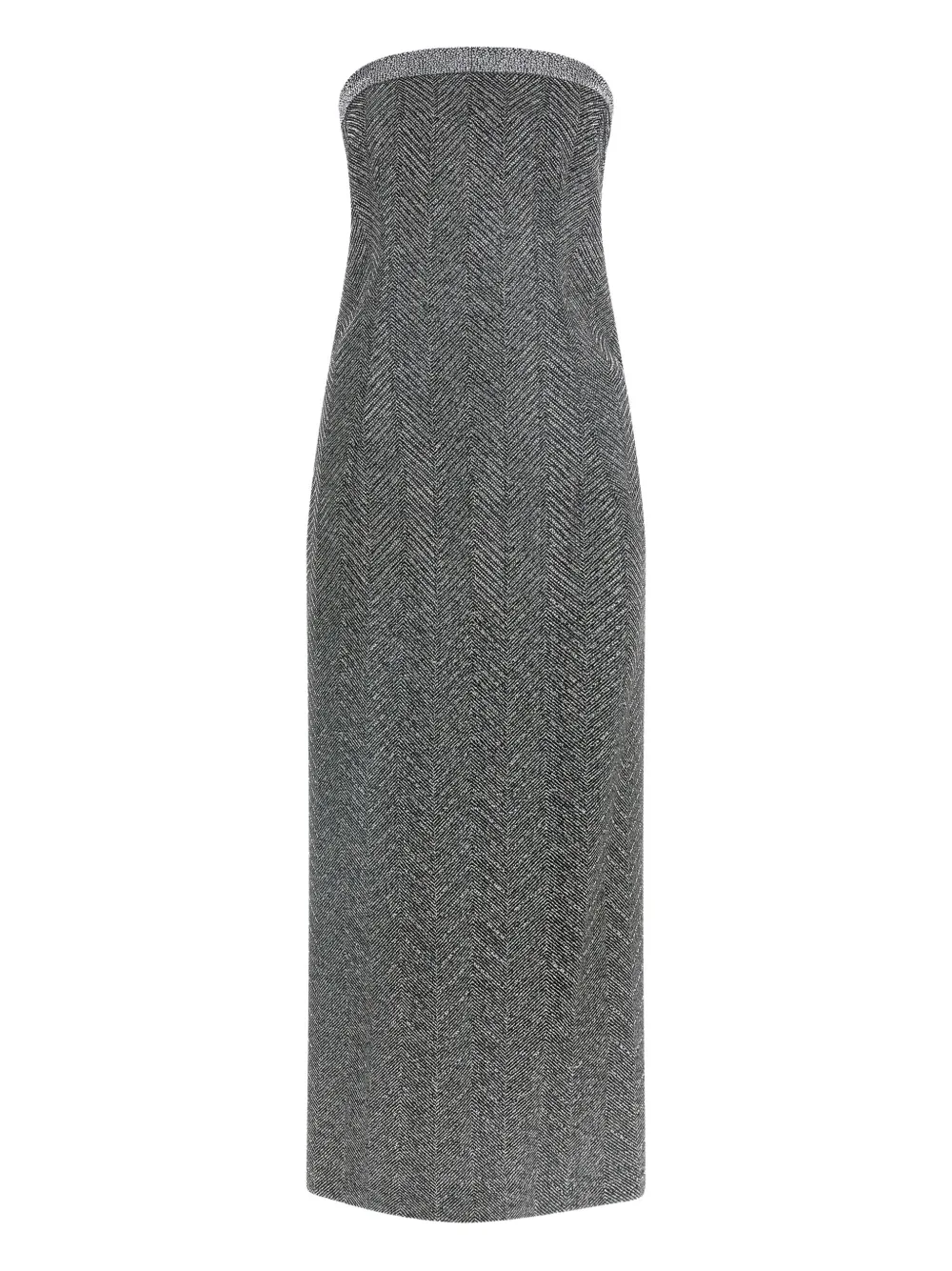 Ermanno Scervino rhinestone-embellishment herringbone-pattern maxi Ermanno Scervino rhinestone-embellishment herringbone-pattern maxi