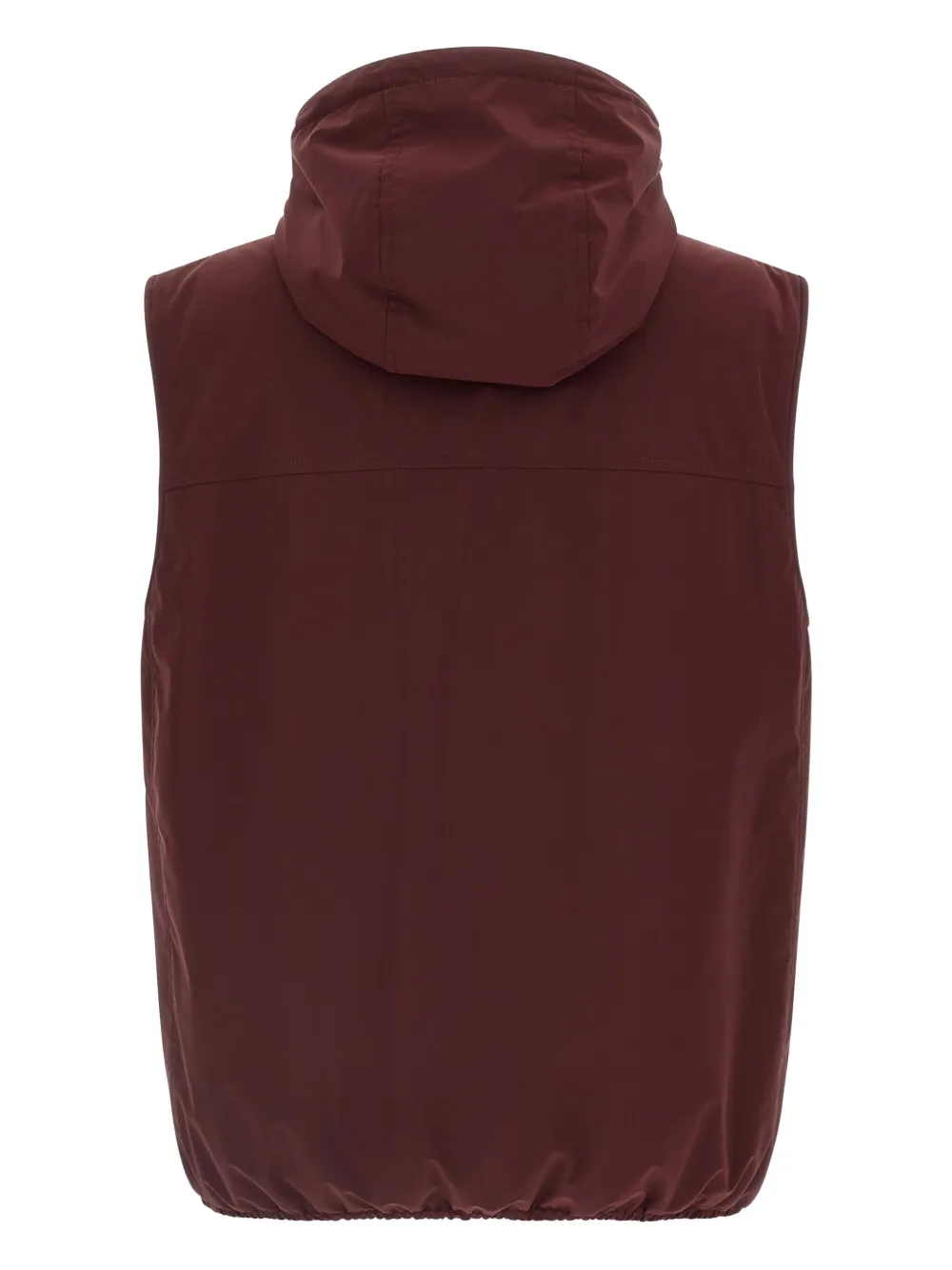 Brunello Cucinelli Bodywarmer met capuchon Rood