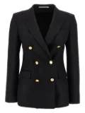 Tagliatore double-breasted peak-lapel blazer - Black
