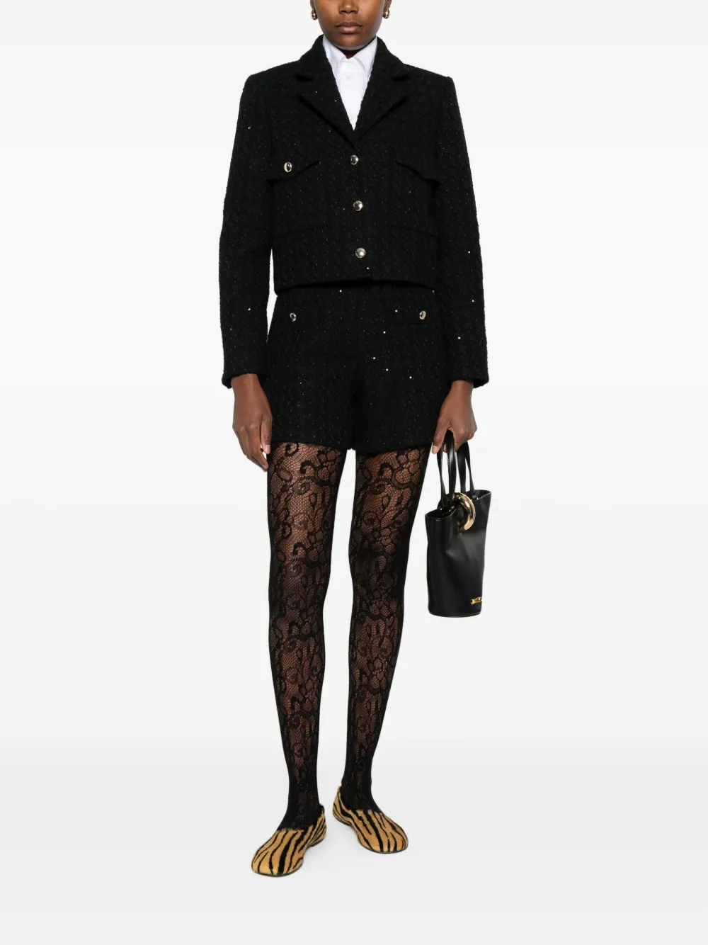 Maje sequin-embellished tweed blazer | Blazers | Image 2