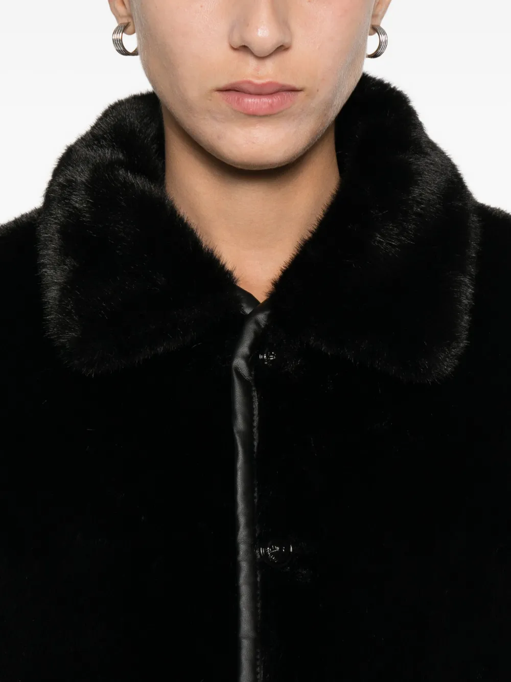 Maje Omkeerbaar donsjack Zwart