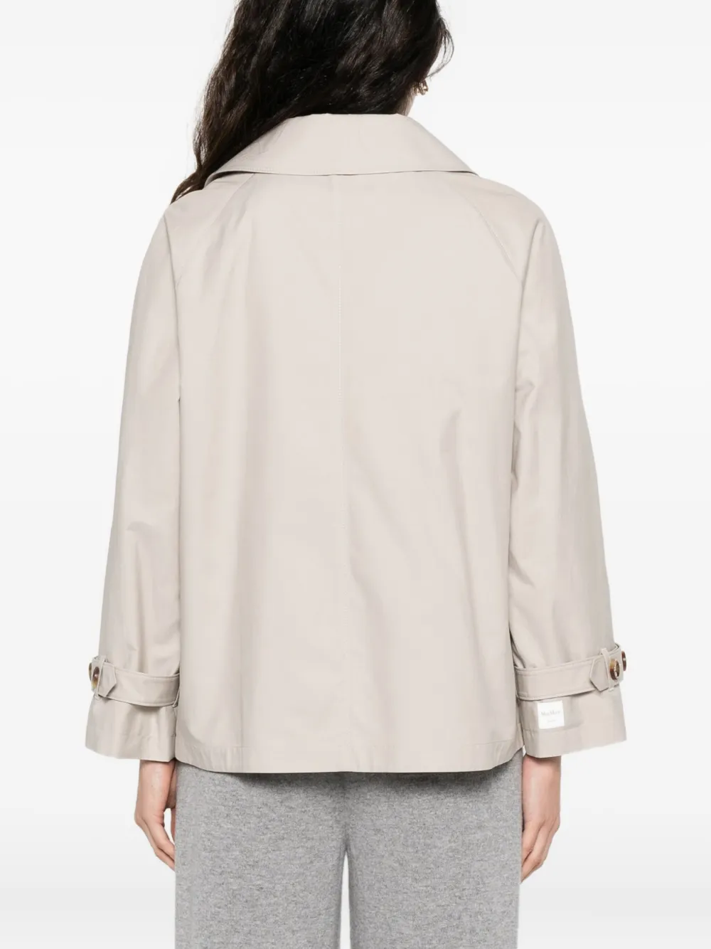 Max Mara Sailorjas met dubbele rij knopen Beige