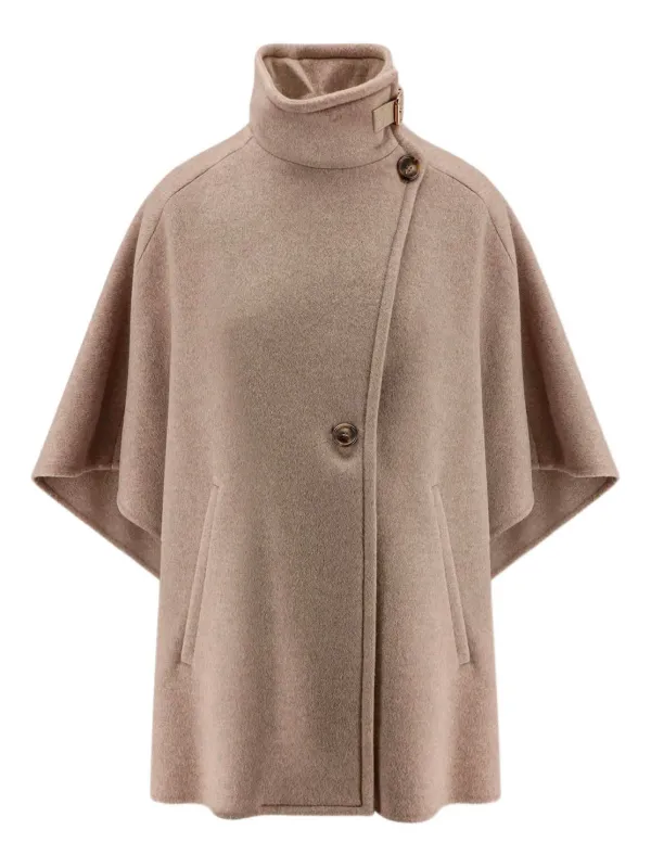 【Max Mara】Derrik カシミヤ ドレープケープ Max Mara Derrik カシミア ケープ | ニュートラル | FARFETCH JP
