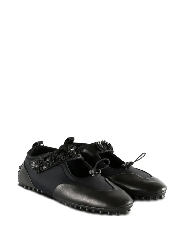 Cecilie Bahnsen Embellished Ballet Flats | Black | FARFETCH JO