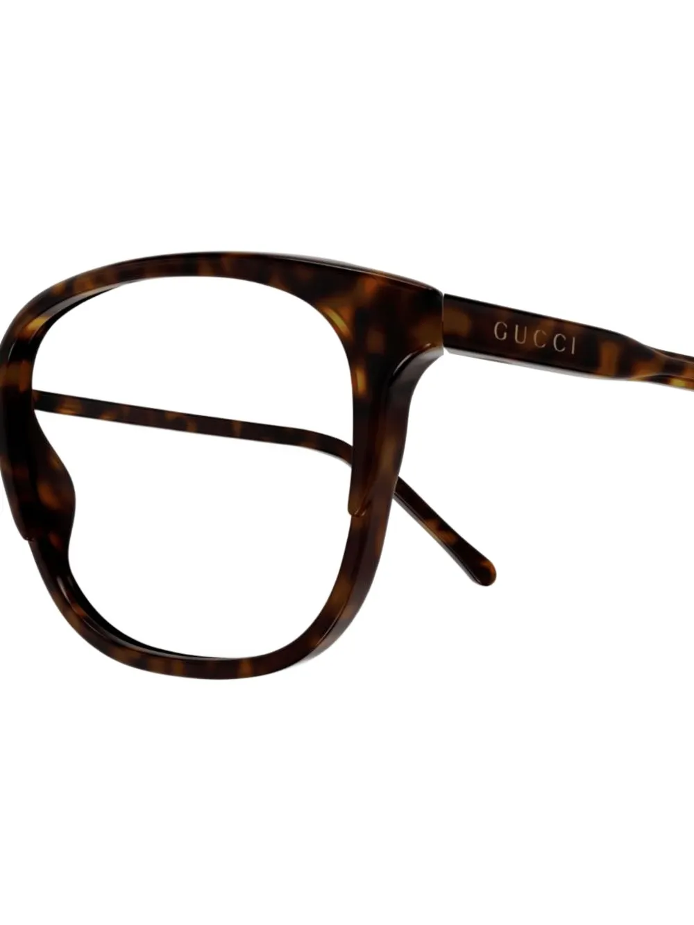 Gucci Eyewear GG1213O tortoiseshell square glasses Bruin