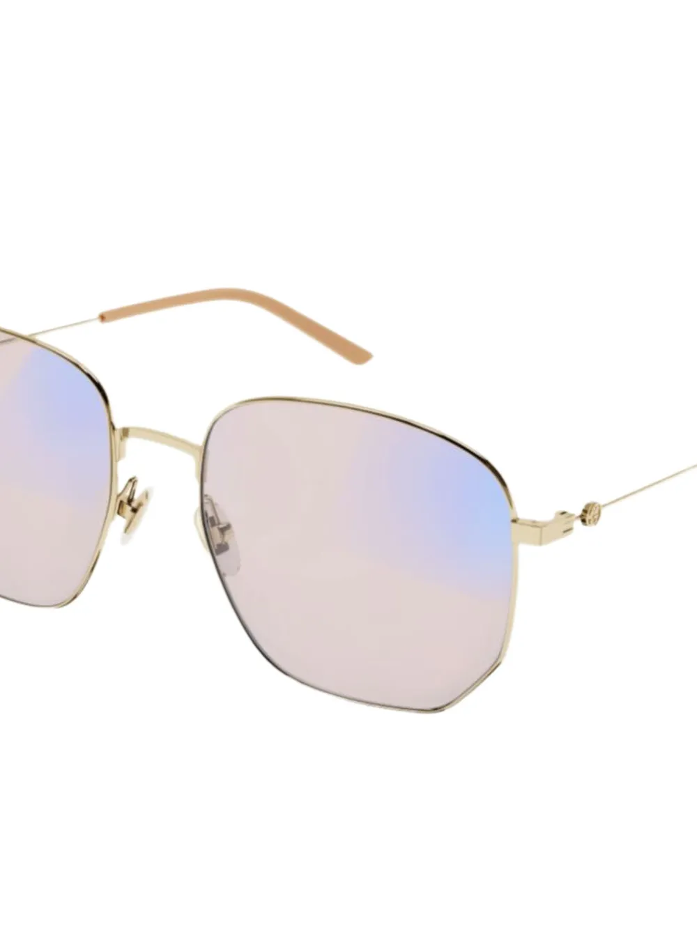 Gucci Eyewear geometric-frame sunglasses - Goud