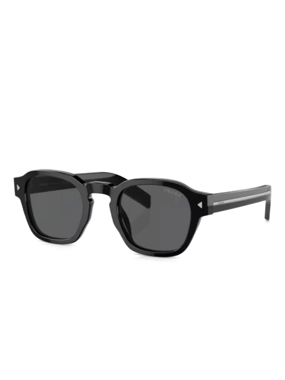 Prada Eyewear Zonnebril met vierkant montuur Zwart