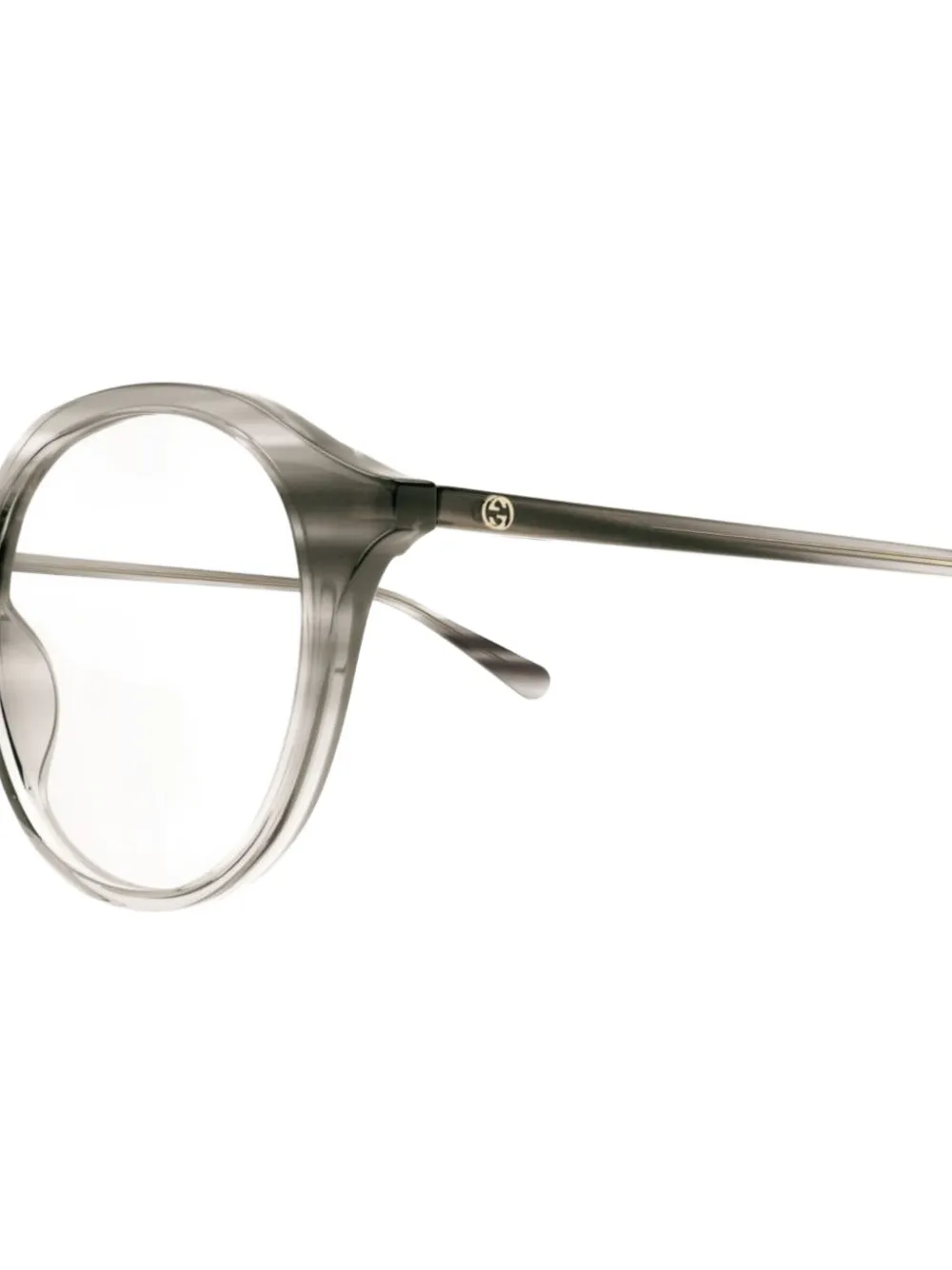Gucci Eyewear Bril met rond montuur Bruin