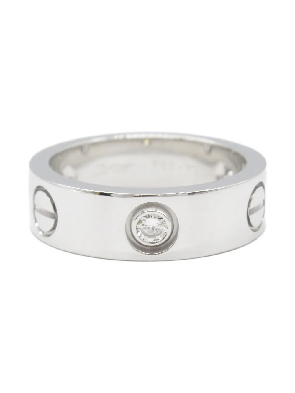 Cartier 2010s 18K white gold Love diamond ring - シルバートーン Cartier 2010s 18K white gold Love diamond ring - シルバートーン