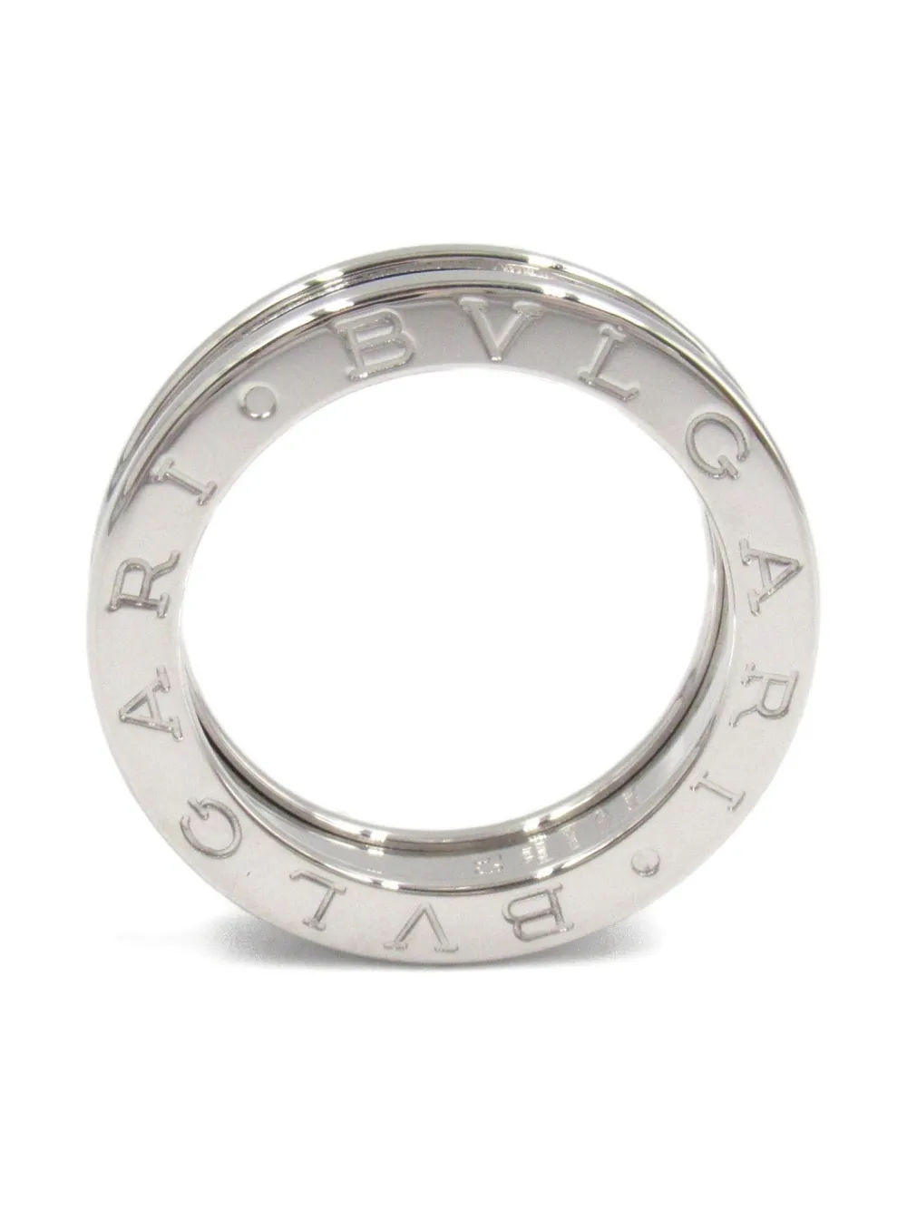Bvlgari Pre-Owned 2010s 18K white gold B zero one ring - シルバートーン Bvlgari Pre-Owned 2010s 18K white gold B zero one ring - シルバートーン