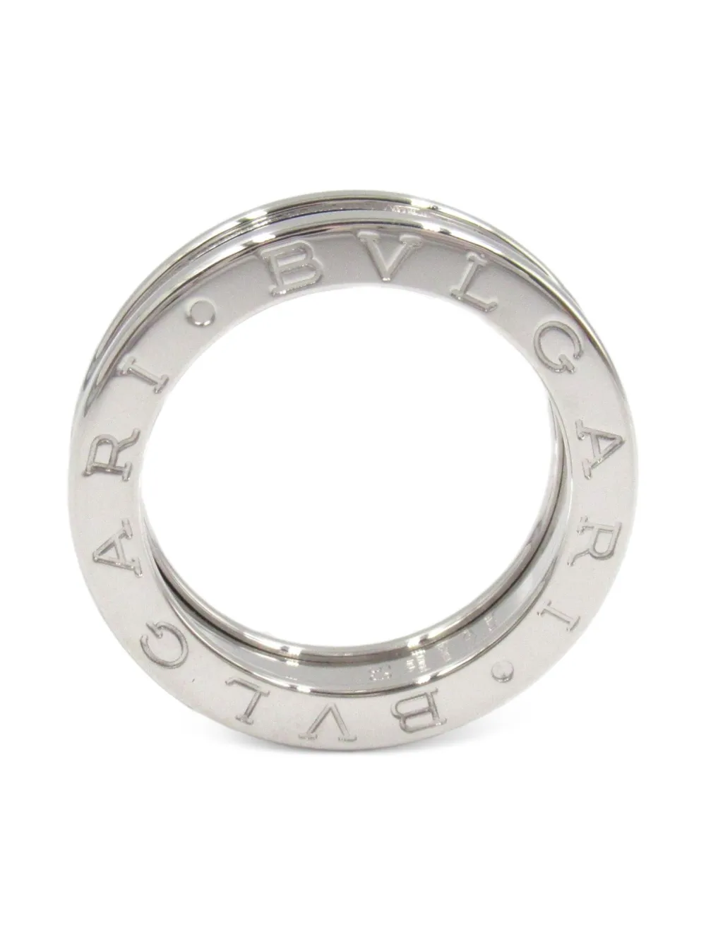 Bvlgari Pre-Owned 2010s 18K white gold B zero one ring - シルバートーン Bvlgari Pre-Owned 2010s 18K white gold B zero one ring - シルバートーン
