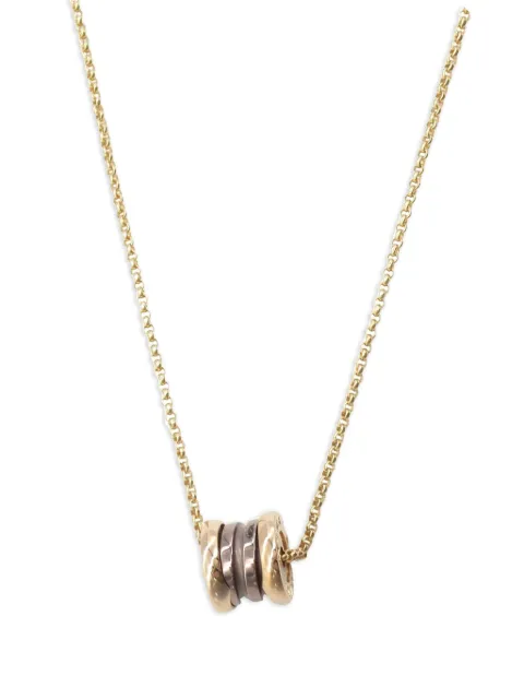 Bvlgari Pre-Owned 2010s 18K rose gold B.zero1 ceramic necklace 
