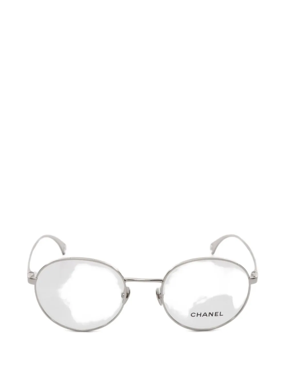 CHANEL Pre-Owned 2021 oval-frame glasses - Argento