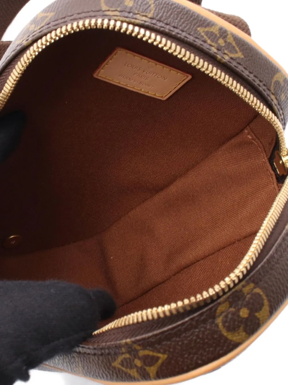 Pre-owned Louis Vuitton 2004 Pochette Gange Body Bag In Brown