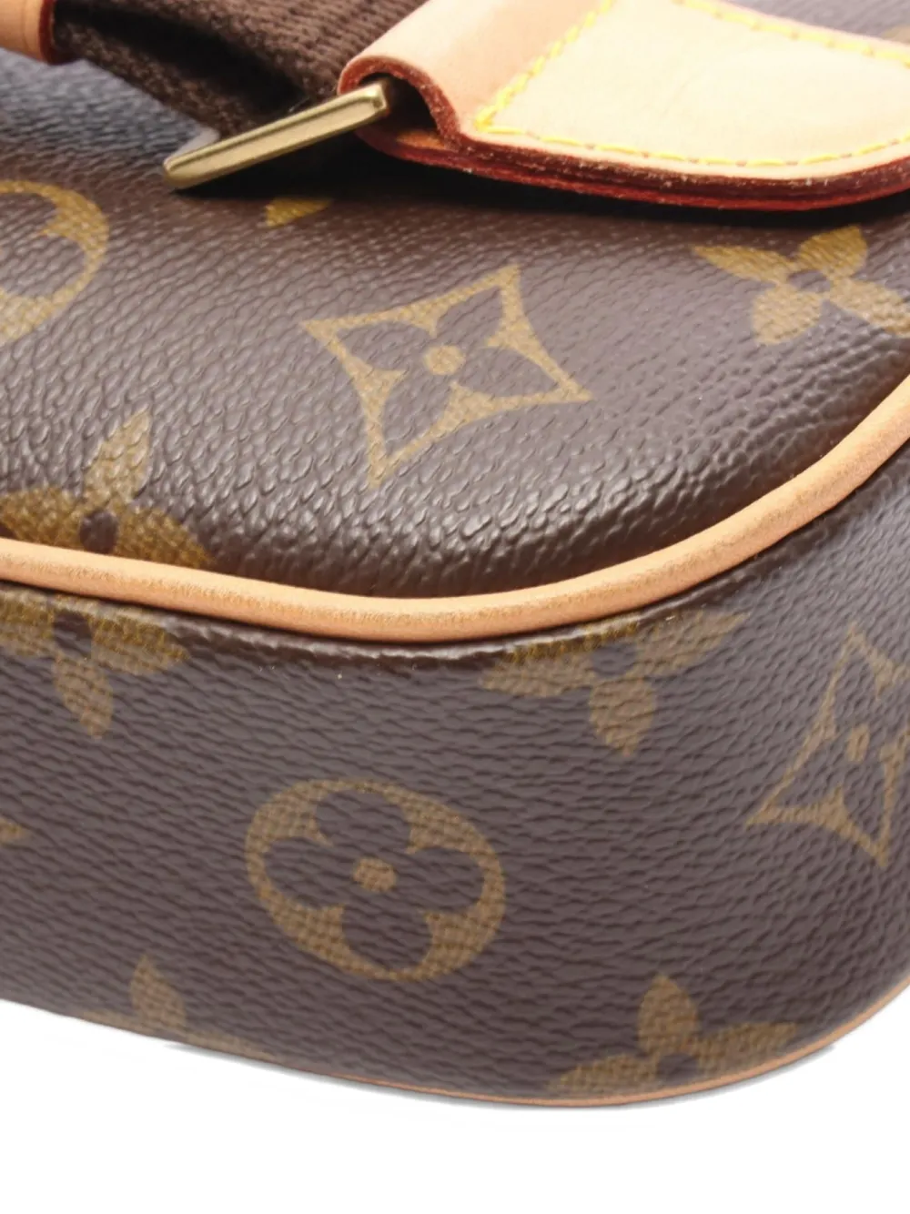 Pre-owned Louis Vuitton 2004 Pochette Gange Body Bag In Brown