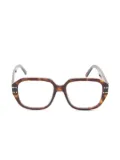 Christian Dior Pre-Owned 2020s rectangle-frame glasses - Brown