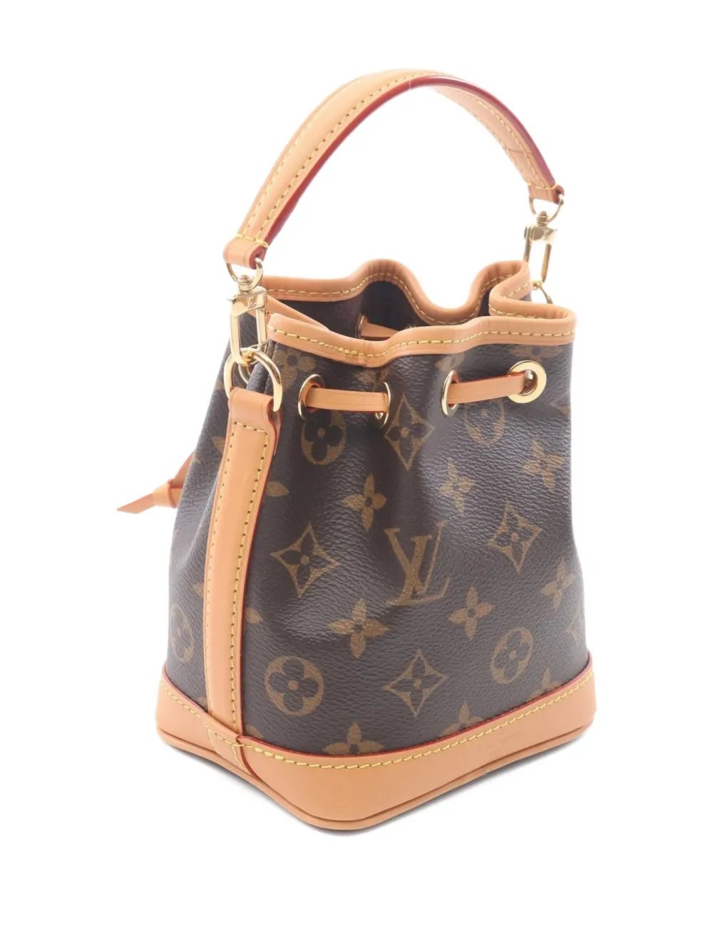 Pre-owned Louis Vuitton 2021 Nano Noe Monogram Handbag In Brown