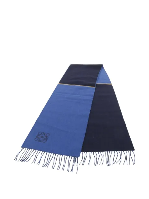 Loewe Pre-Owned 2010s Anagram fringe scarf