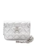CHANEL Pre-Owned 2021 matelasse star chain shoulder bag - Silver