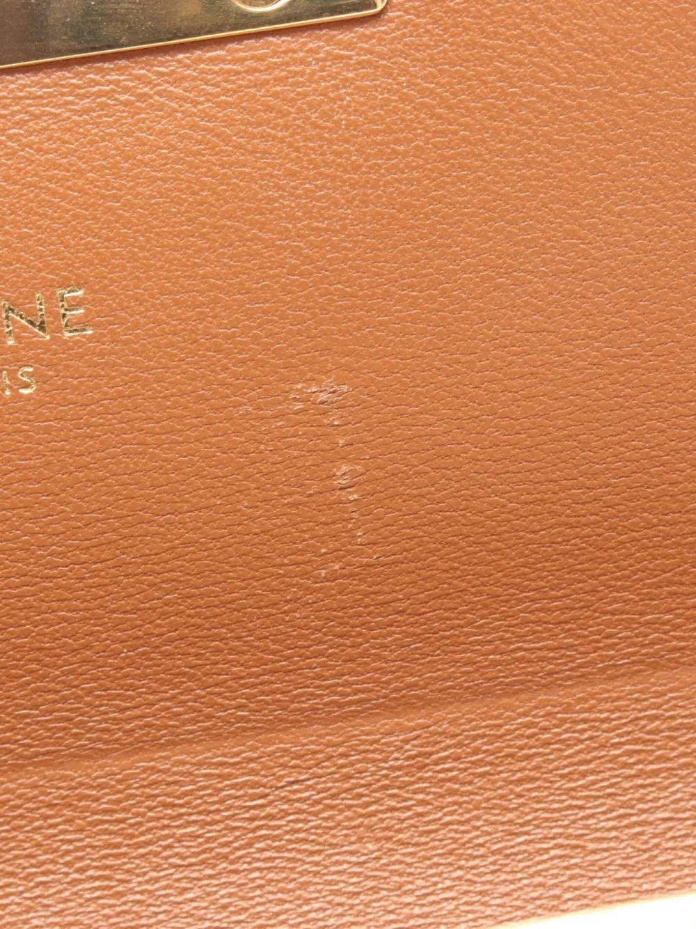 Pre-owned Celine 2010 Claude Triomphe Shoulder Bag In White