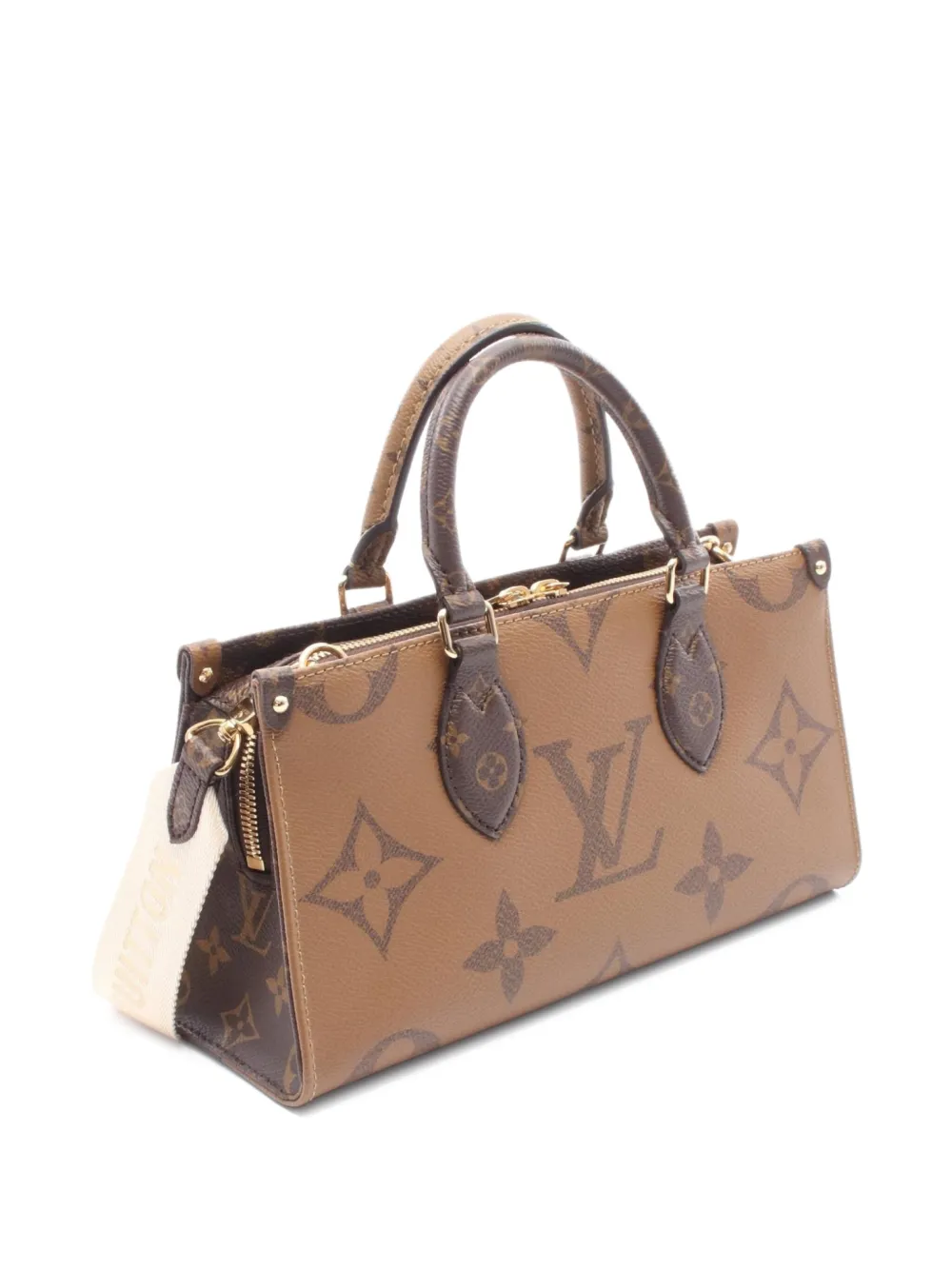 Pre-owned Louis Vuitton 2021 On The Go Two-way Handbag In Brown