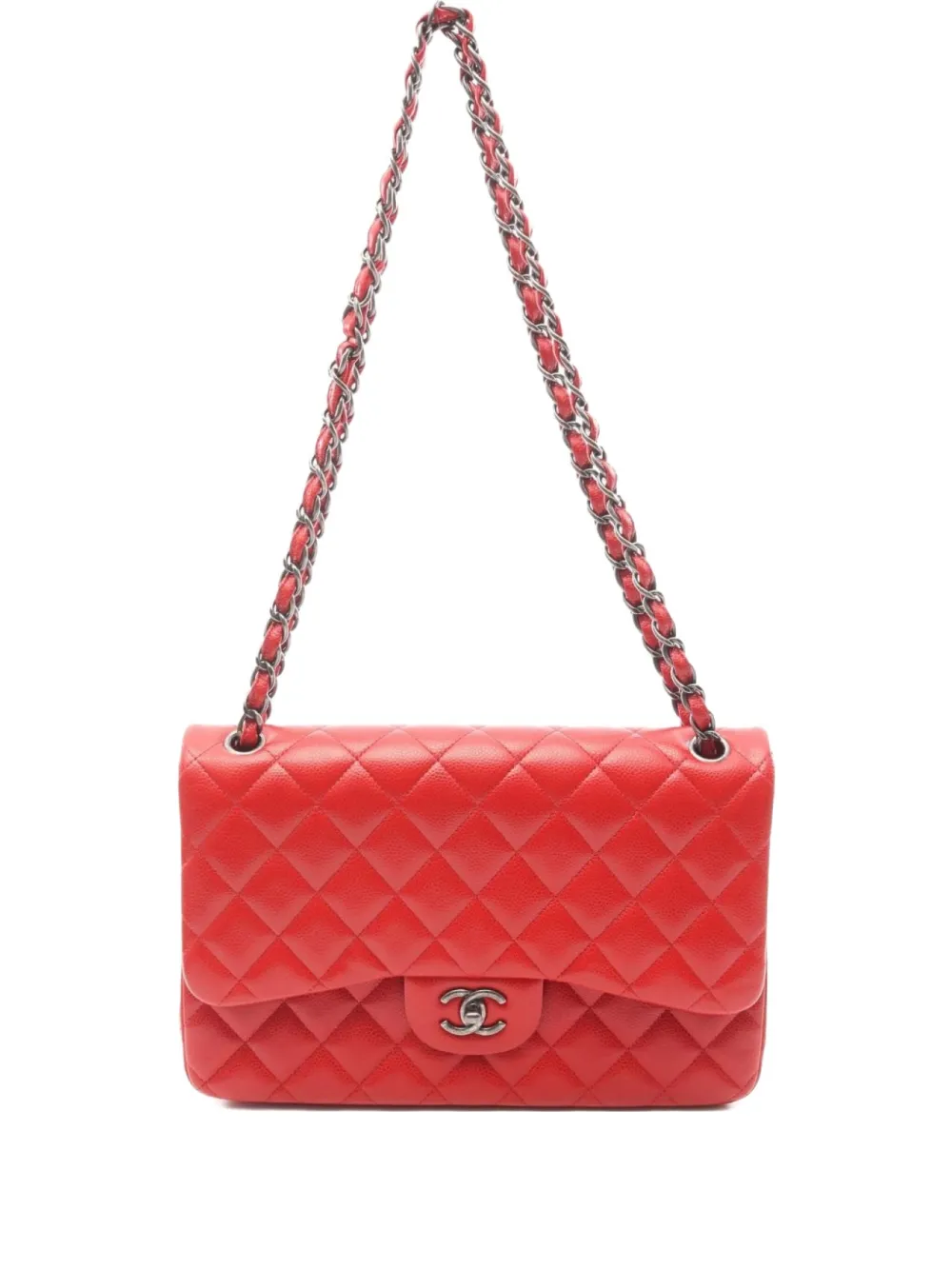 CHANEL Pre-Owned 2015 デカマトラッセ 30 ショルダーバッグ - レッド CHANEL Pre-Owned 2015 デカマトラッセ 30 ショルダーバッグ - レッド