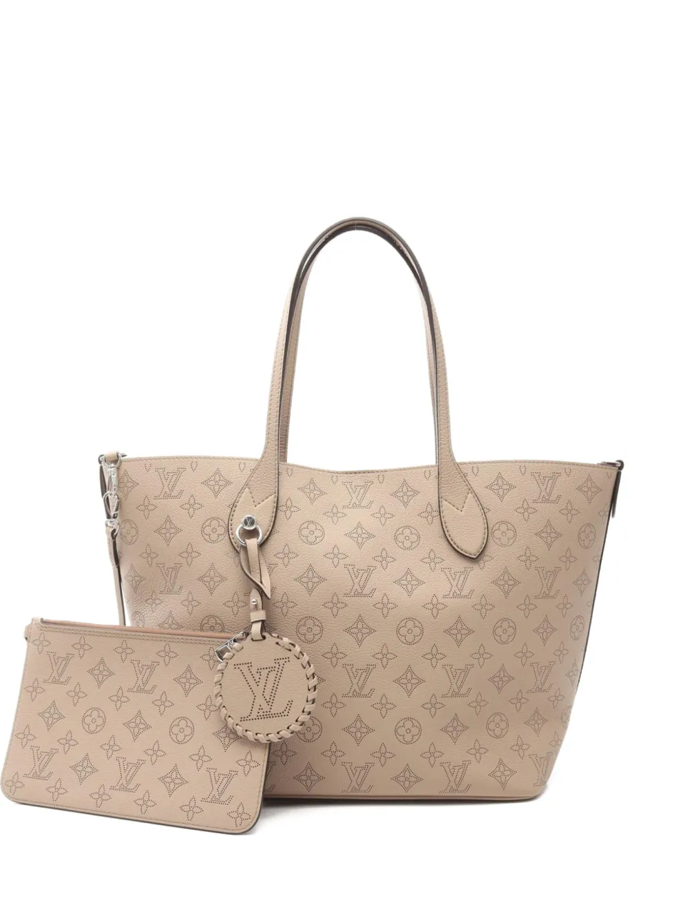 Louis Vuitton Pre-Owned 2021 Blossom MM Mahina tote bag - ニュートラル Louis Vuitton Pre-Owned 2021 Blossom MM Mahina tote bag - ニュートラル