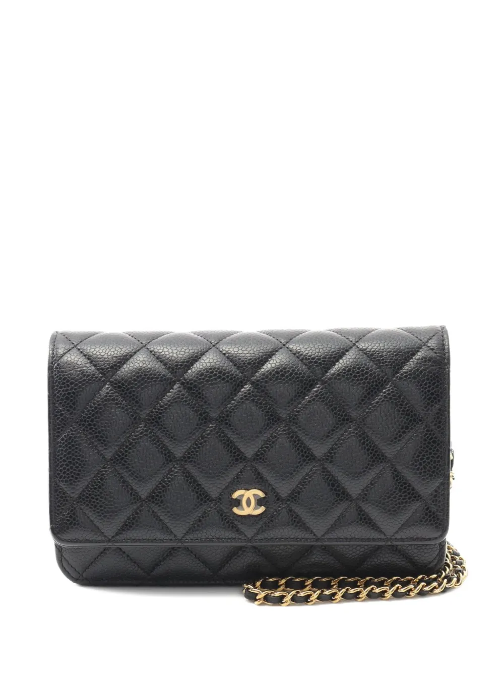 CHANEL Pre-Owned 2021 matelassé crossbody bag - ブラック CHANEL Pre-Owned 2021 matelassé crossbody bag - ブラック