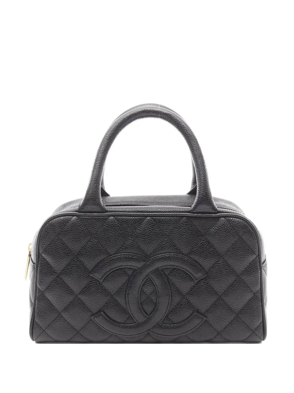 CHANEL Pre-Owned 2005-2006 ボストン ハンドバッグ ミニ - ブラック CHANEL Pre-Owned 2005-2006 ボストン ハンドバッグ ミニ - ブラック