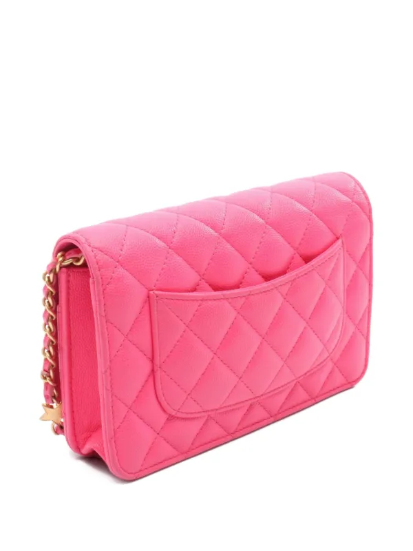 CHANEL Pre-Owned 2021 Matelassé Shoulder Bag Pink FARFETCH GR