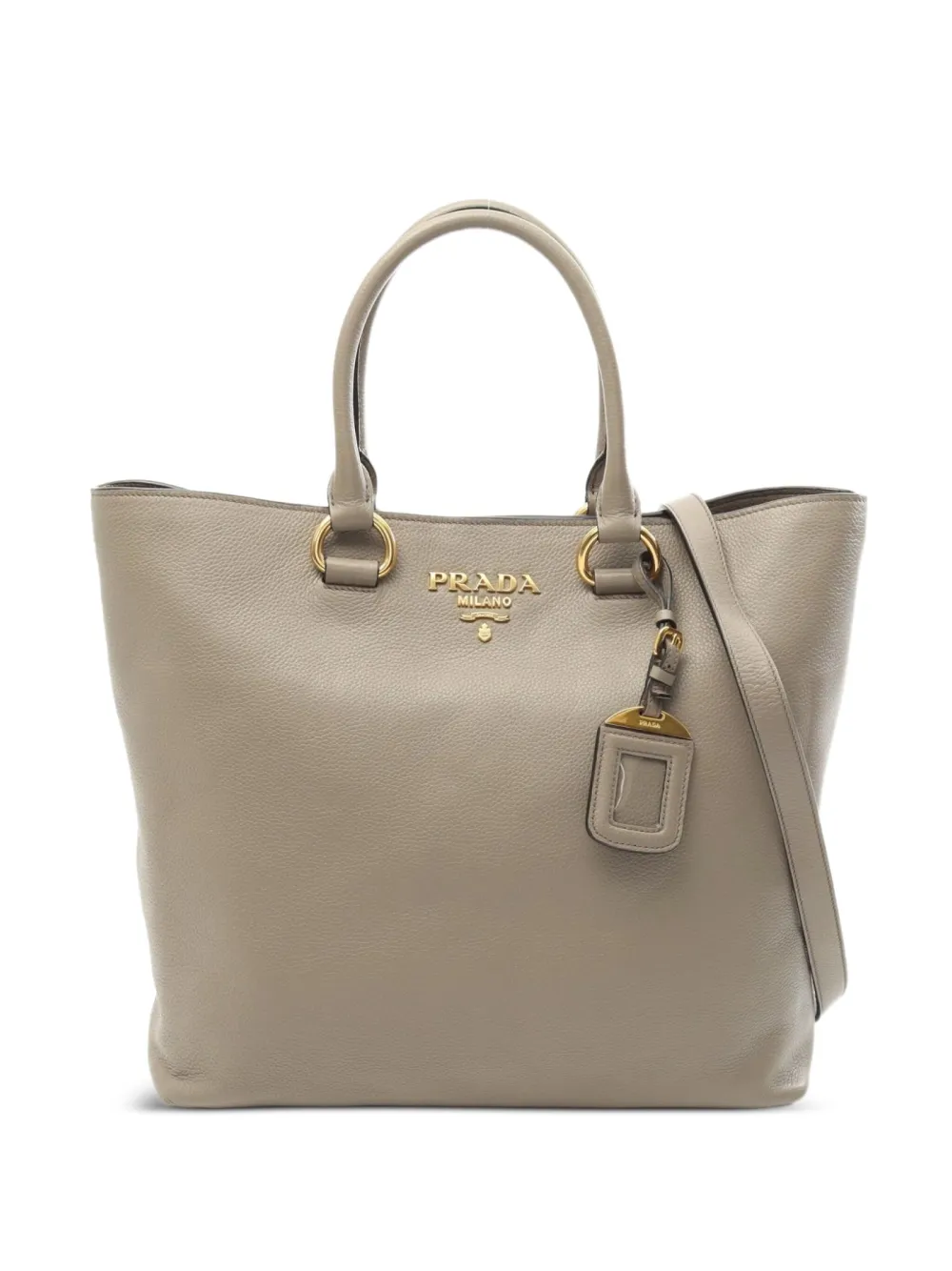 Prada Pre-Owned 2010s leather two-way handbag - ニュートラル Prada Pre-Owned 2010s leather two-way handbag - ニュートラル