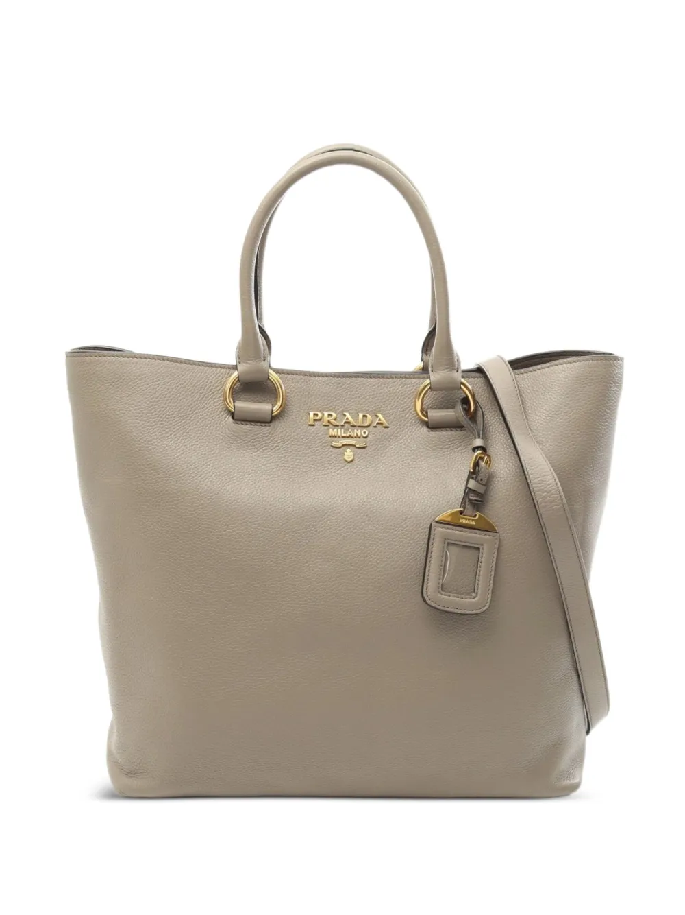 プラダ PRADA 2way ハンドバッグ レザー グレー 美品 ARGILLA PRADA プラダ バッグ ハンドバッグ トートバッグ ショルダー