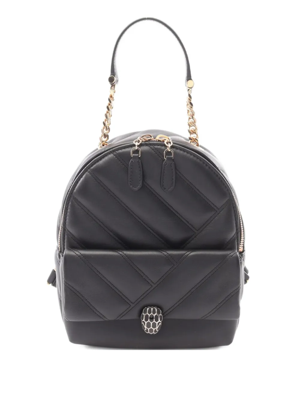 Bvlgari Pre-Owned 2010 Serpenti Cabochon backpack | Black | Image 1