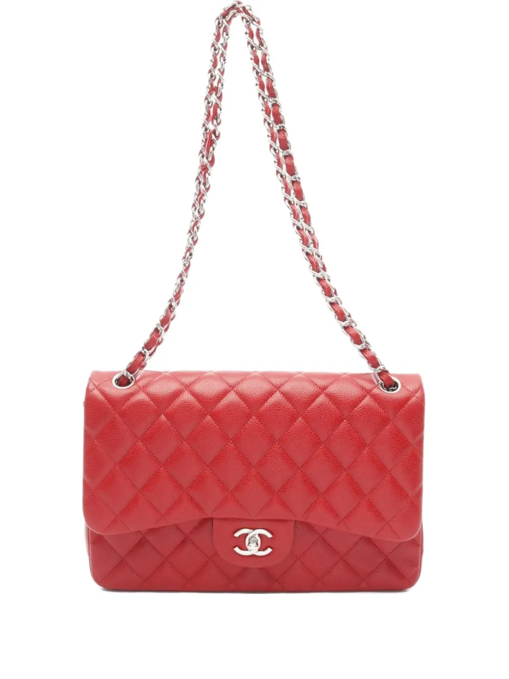 CHANEL Pre-Owned 2014 Double Flap shoulder bag - レッド CHANEL Pre-Owned 2014 Double Flap shoulder bag - レッド