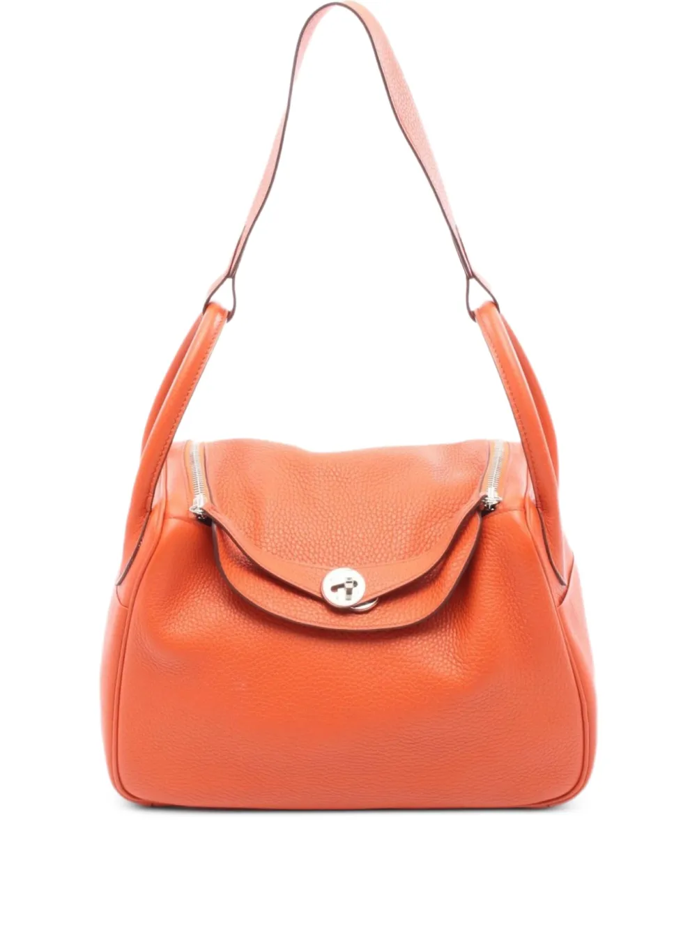 Hermès Pre-Owned 2016 Lindy 30 shoulder bag - オレンジ Hermès Pre-Owned 2016 Lindy 30 shoulder bag - オレンジ