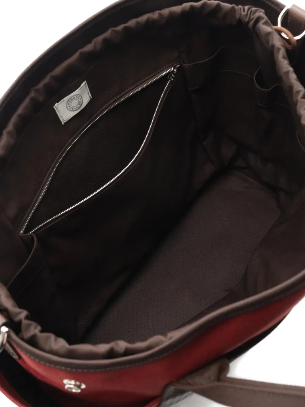 Pre-owned Hermes 2023 Sac De Pansage Two-way Handbag In Red