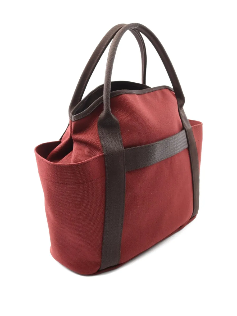Pre-owned Hermes 2023 Sac De Pansage Two-way Handbag In Red