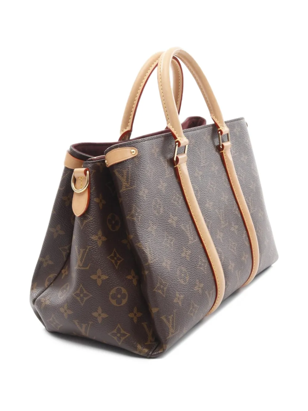 Pre-owned Louis Vuitton 2019 Soufflot Mm Tote Bag In Brown
