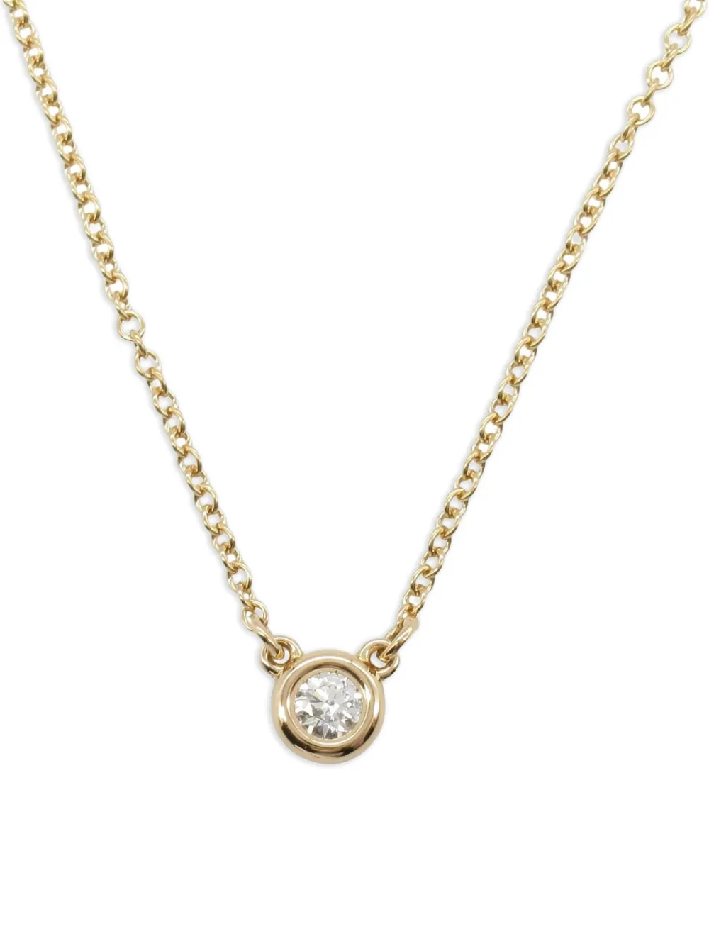 Tiffany & Co. Pre-Owned 2010s 18kt By The Yard Rotgoldhalskette mit Diamant | Rosa | Image 1