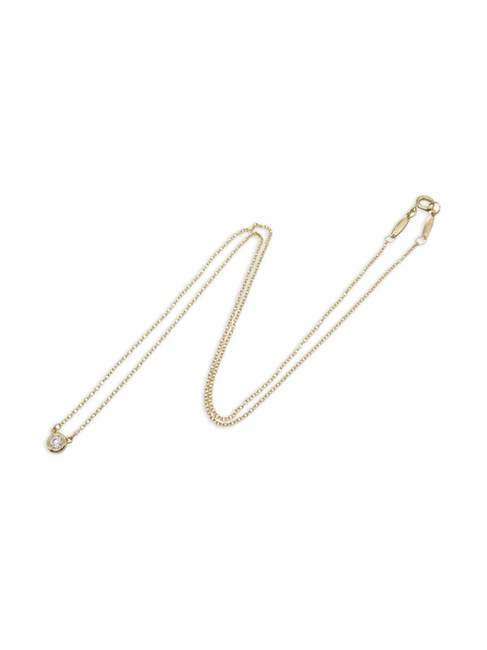 Tiffany & Co. Pre-Owned 2010s 18kt By The Yard Rotgoldhalskette mit Diamant | Image 2